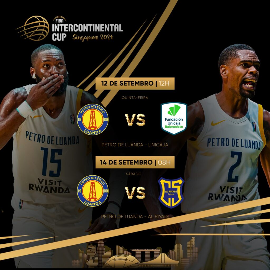 Petro de Luanda Pronto para Desafiar Unicaja na Estreia da Taça Intercontinental de Basquetebol